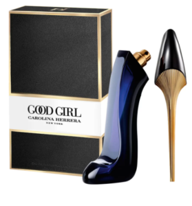 Embalagem do perfuma carolina herrera good girl